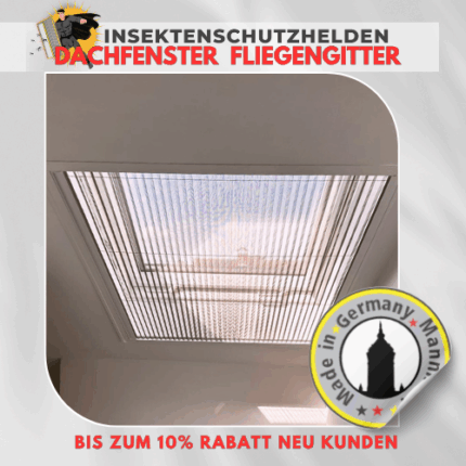  Hochwertige Fliegengitter für Dachfenster sind die ideale Lösung, um Ihr Zuhause in Mannheim und Umgebung insektenfrei zu halten. Genießen Sie frische Luft ohne lästige Mücken, Wespen oder Spinnen. Unsere maßgefertigten Insektenschutzlösungen für Dachfenster sind langlebig, wetterbeständig und einfach zu montieren. Schützen Sie Ihr Schlafzimmer, Kinderzimmer oder Arbeitszimmer unter dem Dach effektiv und diskret. Finden Sie jetzt das perfekte Fliegengitter für Ihr Dachfenster und erleben Sie ungestörte Ruhe!